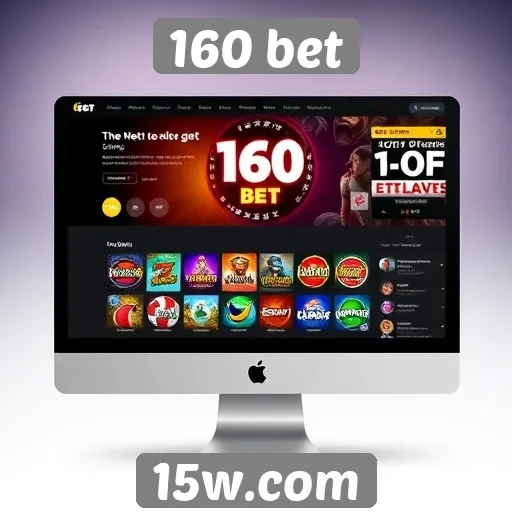 Interface e usabilidade do site 160 bet